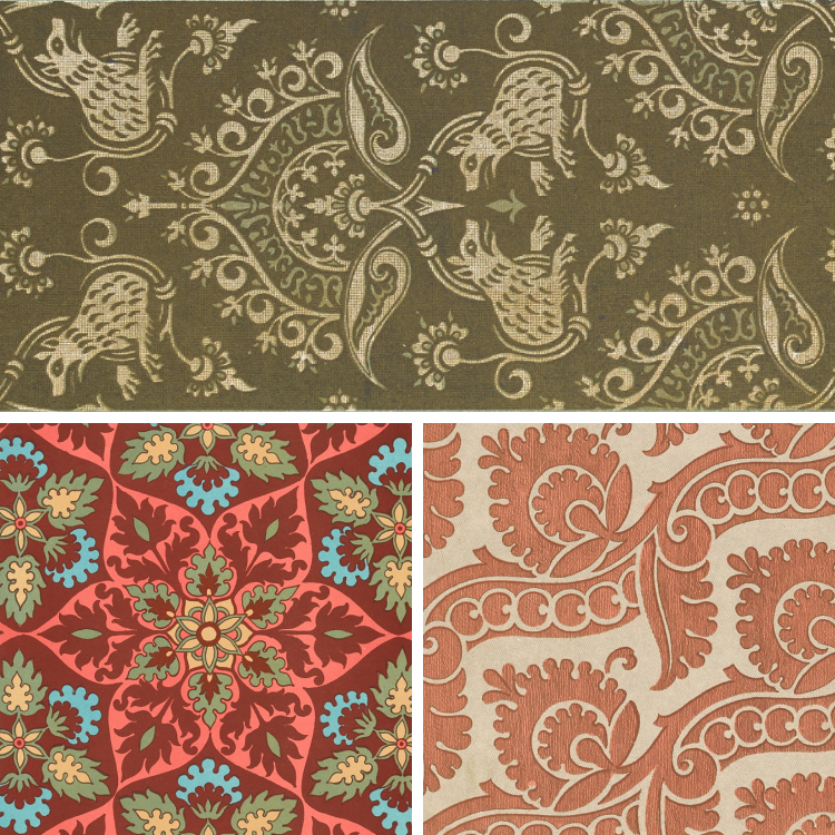 复古欧洲纺织面料装饰花纹纹样背景图案海报高清图片设计素材资料