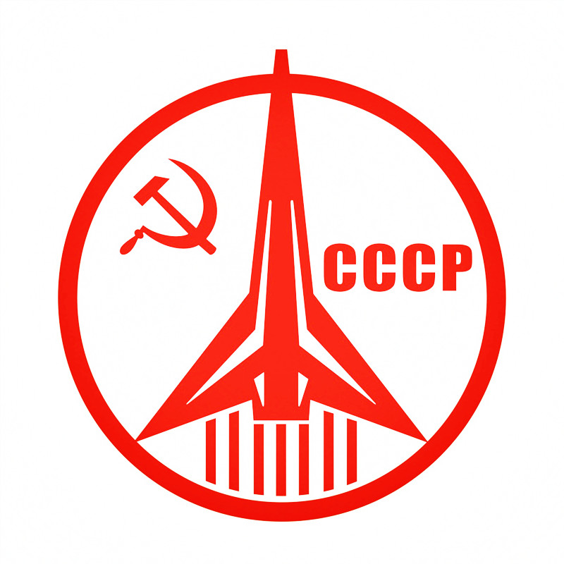防水反光汽车贴纸电动摩托宇航员登月A130苏联航天局CCCP太空竞赛