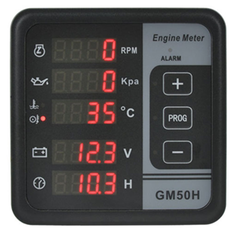 数显gm50h仪表柴油发动机控制器车船用监控仪电子水温油压转速表