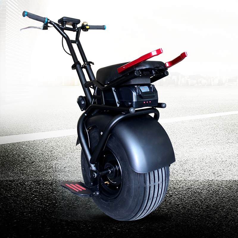 22寸独轮摩托感平衡车电动骑行单人体车漂移车成轮智能代步车越野