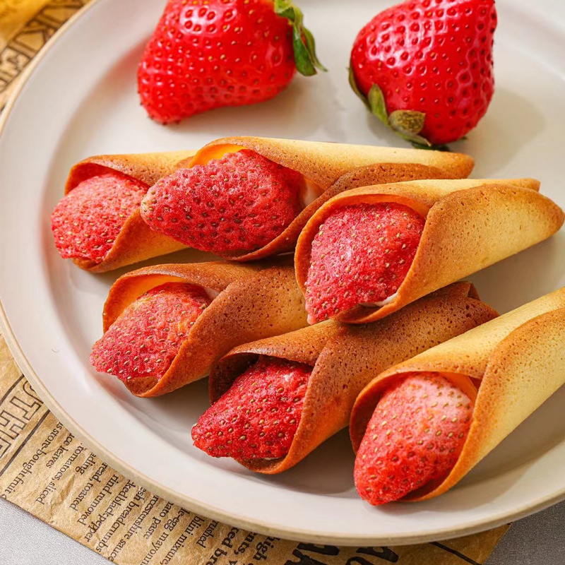 午喵 草莓花束奶酪夹心饼干 日本网红零食曲奇告白节日礼盒伴手礼
