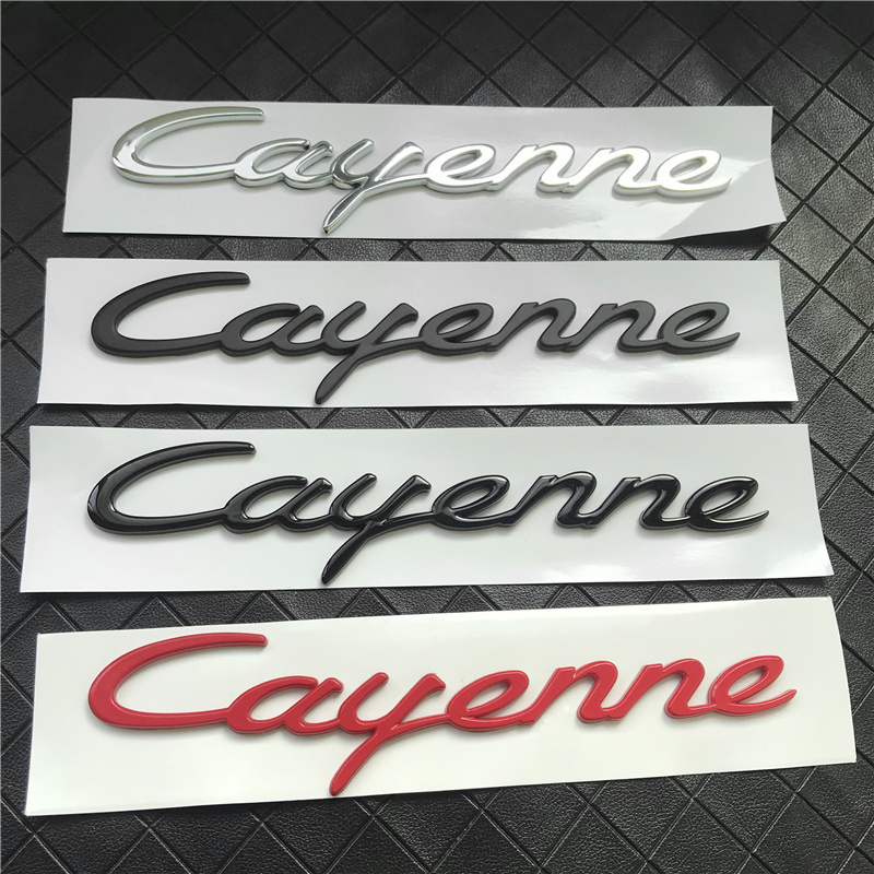 保时捷卡宴车后尾标CayenneS标志GTS字母改装后备箱turbo英文车标