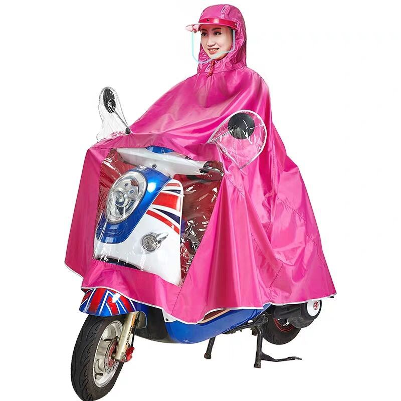 骑安工厂头盔式面罩男女单人加大加厚摩托电动车雨衣雨披