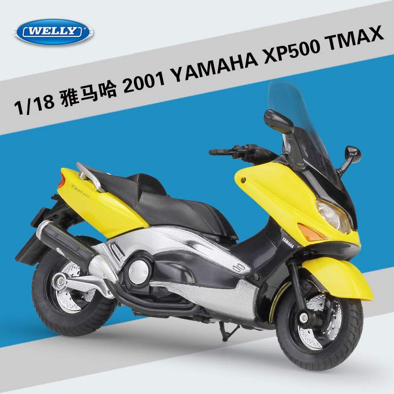 新款 威利1:18雅马哈YAMAHA XP500 TMAX踏板摩托车巡航车仿真模型