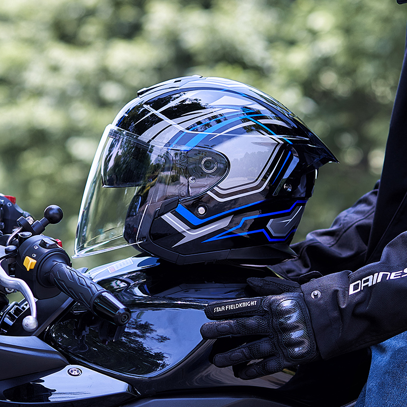 GXT摩托车头盔3C认证四季通用半盔男女电动车四分之三品牌安全帽