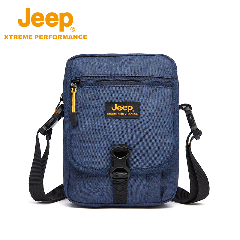 Jeep吉普新款时尚单肩包户外耐磨斜挎包大容量运动包可调节休闲包
