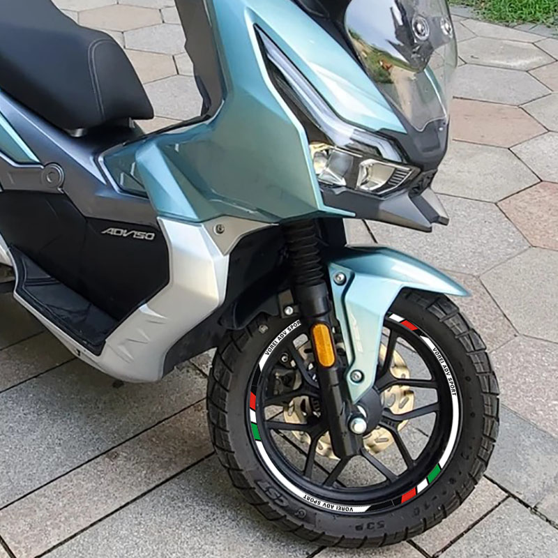 摩托车轮胎反光贴膜适用大阳ADV150改装贴花踏板350轮毂防水钢圈