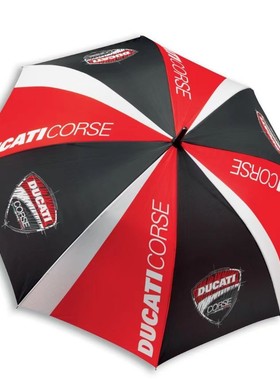 杜卡迪原厂摩托车遮阳伞雨伞Ducati Corse Sketch潮牌黑红色两用