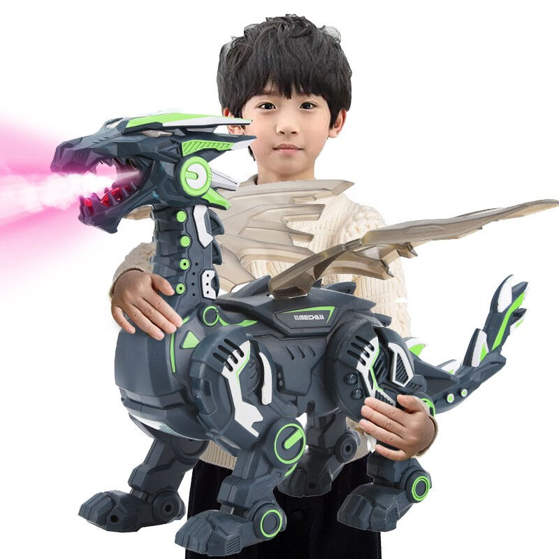 【电动灯光喷雾】大号电动声音喷雾恐龙玩具会走路的霸王龙3-6岁