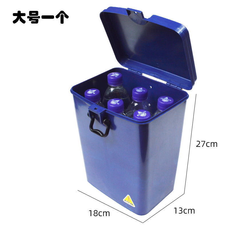 摩托车保险杠工具箱置物盒储物盒电动车护扛盒边箱通用杂物箱蓝|