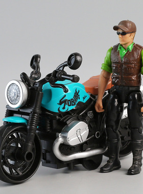 儿童拿铁摩托车惯性玩具车男孩宝宝越野摩托赛车模型耐摔小汽车