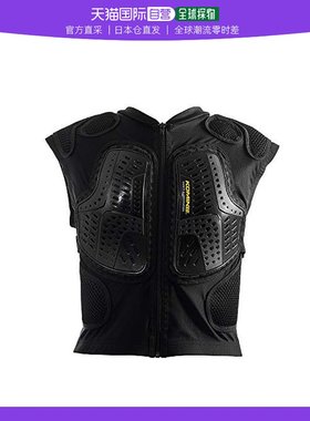 【日本直邮】Komine摩托车骑士身体脊柱保护内衣CE标准2级黑色