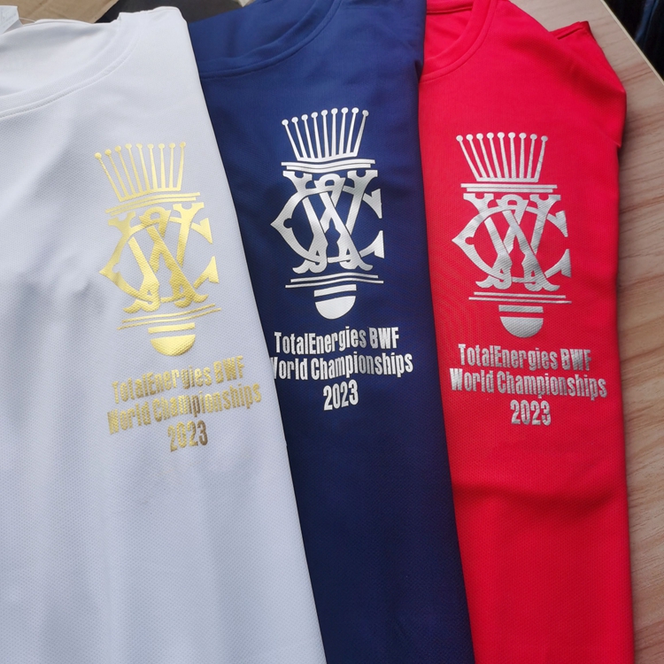 2023男女短袖羽毛球服速干文化衫定制T恤夏季透气世锦赛纪念服