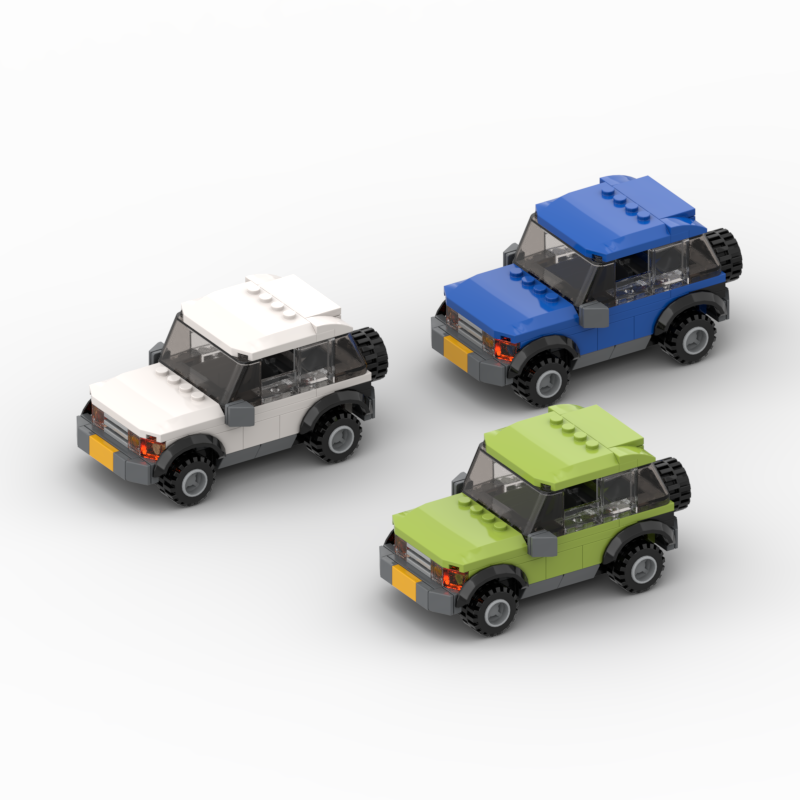 汽车模型 迷你SUV 适用乐高 国产积木 拼装玩具男孩礼物 小型摆件