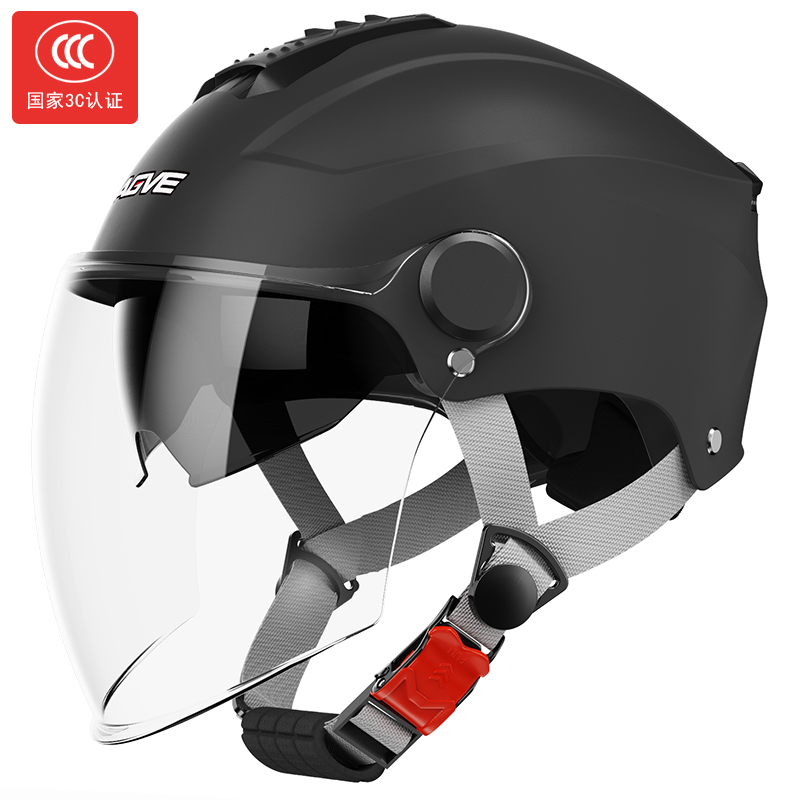 有3c标志符合国家安全标准的头盔电动车头灰辉龟帽规盔夏天款男女