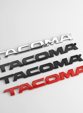 适用于丰田坦途车标 TACOMA塔库玛皮卡贴标 ABS车身改装标 侧标