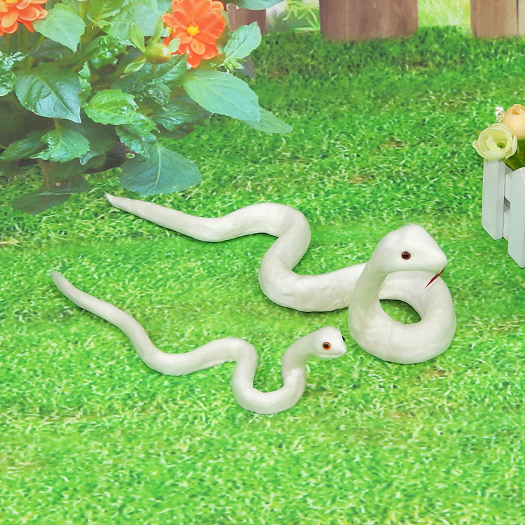 仿真蛇玩具假蛇玩具模型摆件恶搞整人神器还替身玩具供奉摆件白蛇