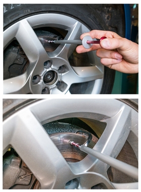 汽车刹车片测量笔免拆式刹车盘厚度测量尺轮胎磨损检测测试工具