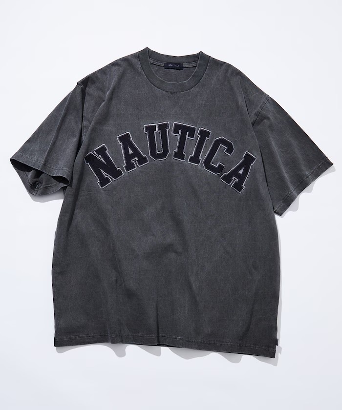 NAUTICA Pigment Dyed Arch Logo Tee 24SS 重磅水洗刺绣短袖T恤