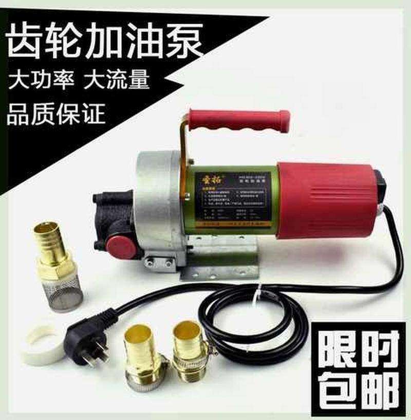 齿轮泵小型泵自吸泵12v24v220伏高粘度电动抽油泵机油液压油包邮
