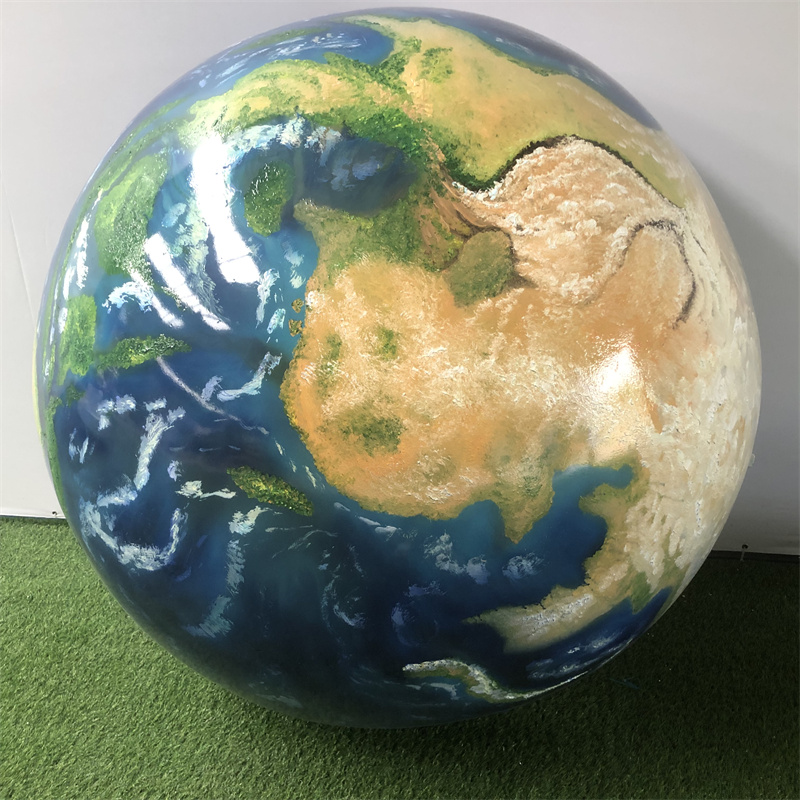 玻璃钢壁挂手绘半圆地球模型八大星球美陈装饰摆件校园装饰小品