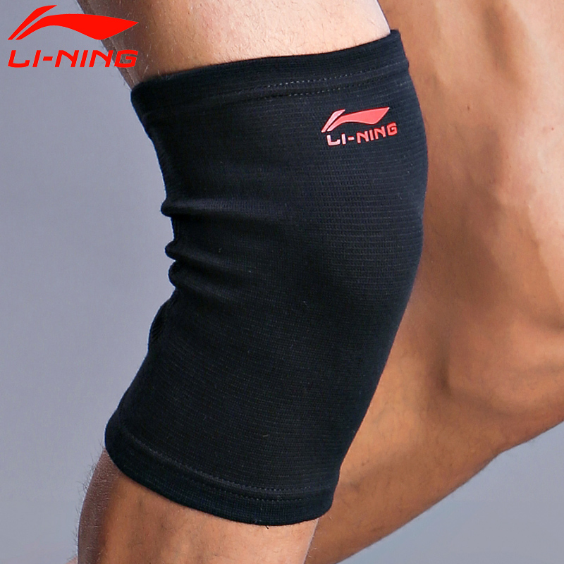 lining李宁针织保暖护膝盖 运动篮球跑步护膝关节保护套AQAH202-1