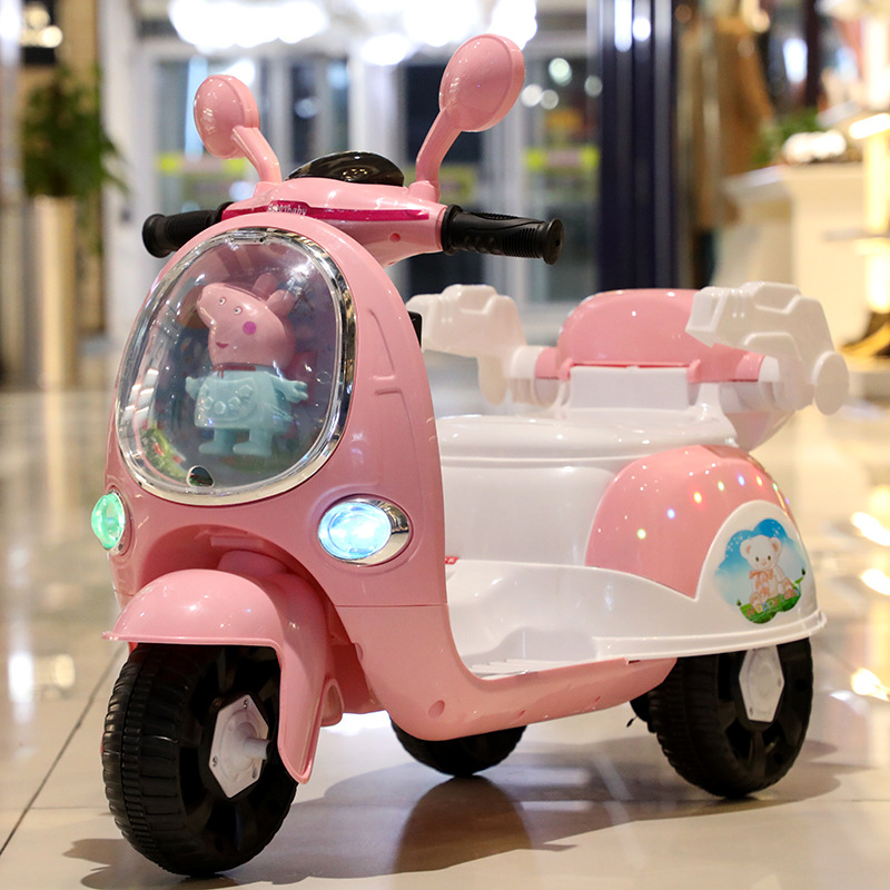 儿童电动摩托车三轮车男女孩小孩宝宝玩具车带遥控音乐灯光2-6岁3