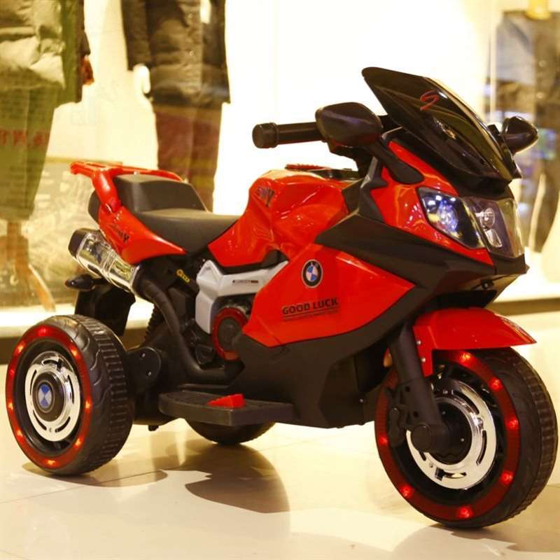 儿童电动摩托车可坐大人两电动十岁大童三轮充电跑车炫酷7岁男孩