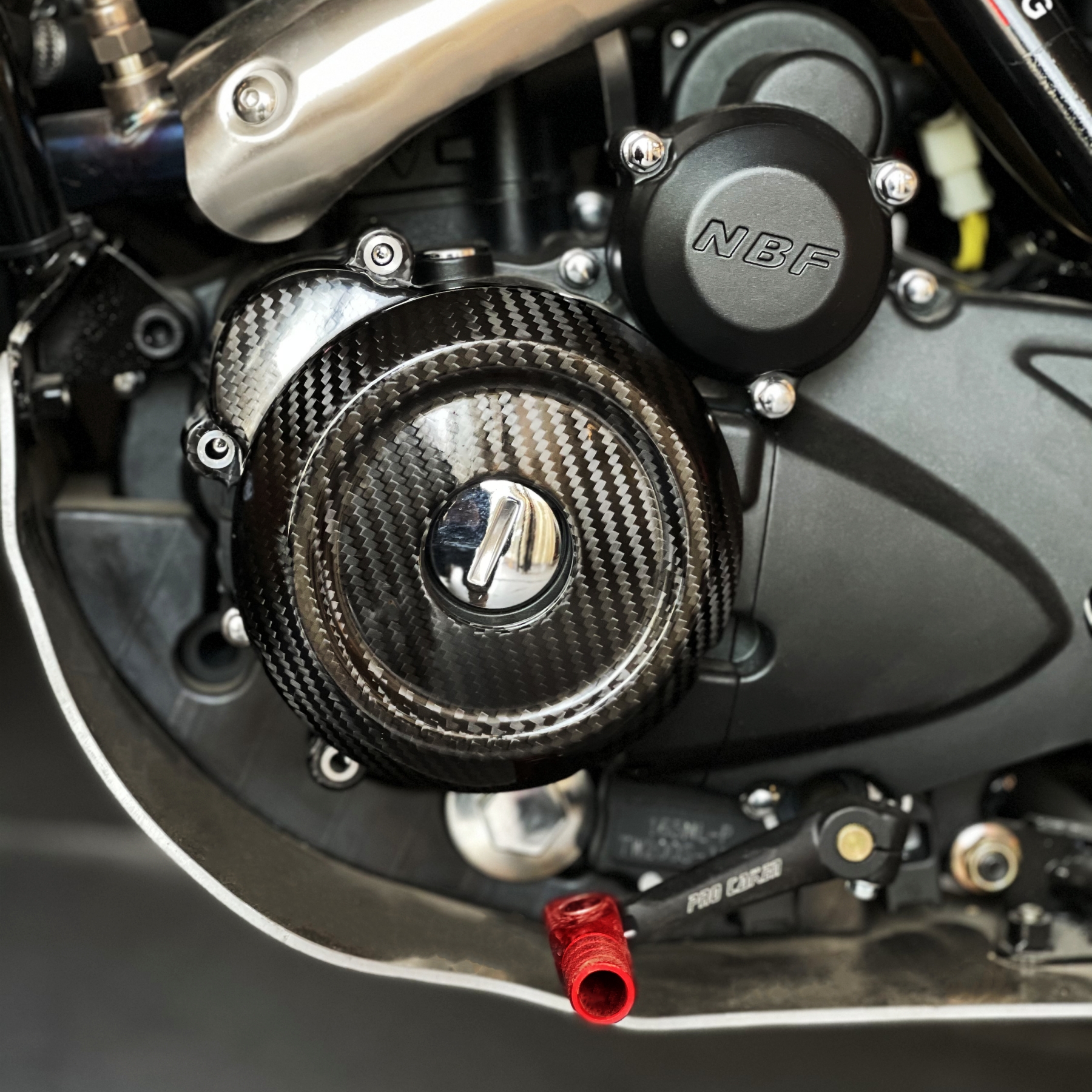 特纳赛攀爬摩托车左侧发动机边盖磁电机边盖碳纤维保护罩