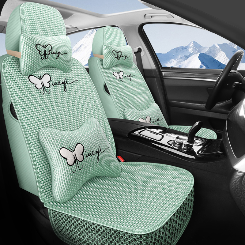 众泰T700坐垫全包围四季凉席专用夏季冰丝座套卡通透气汽车坐垫