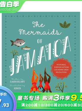 【预售】牙买加的美人鱼 奥运金牌得主的故事 The Mermaids of Jamaica 英文儿童艺术插画故事绘本 英语早教进口童书