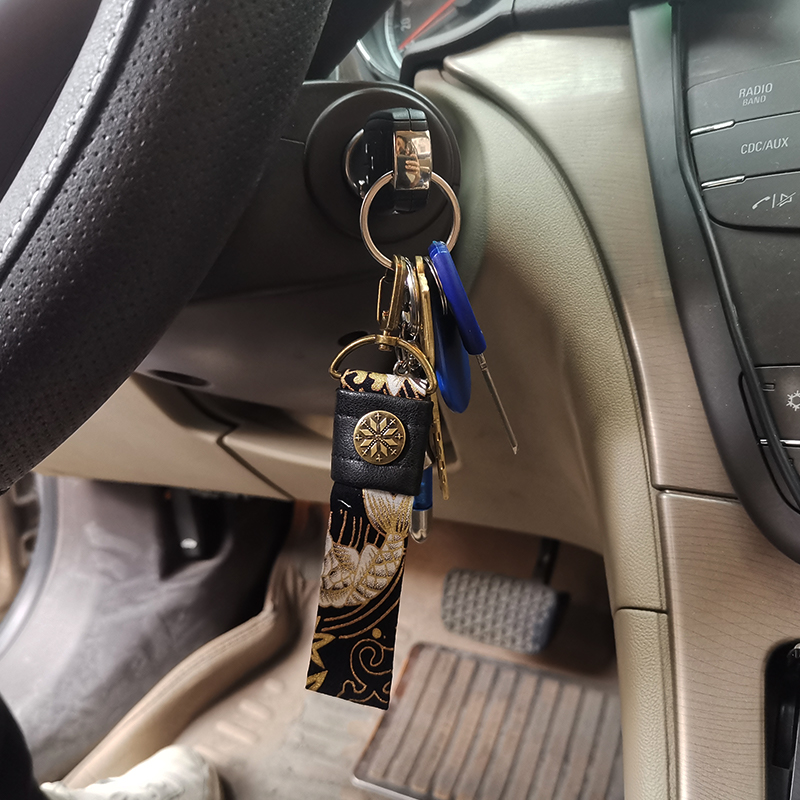 jdm汽车改装通用车内和风钥匙拖车扣创意个性机车摩托车潮流钥匙