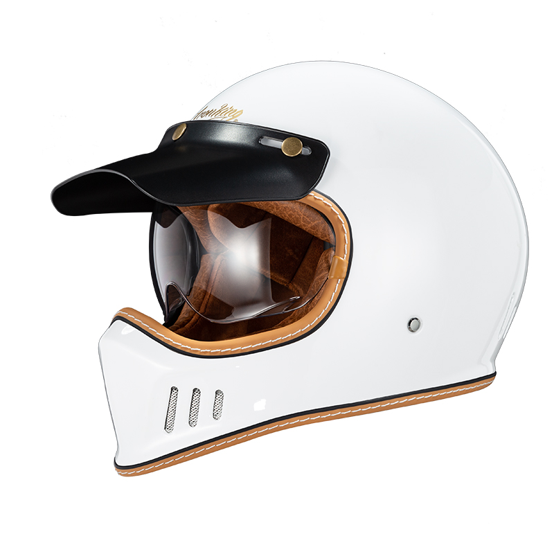 正品哈雷巡航车品牌安全盔复古摩托车头盔3c认证四季通用男士机车
