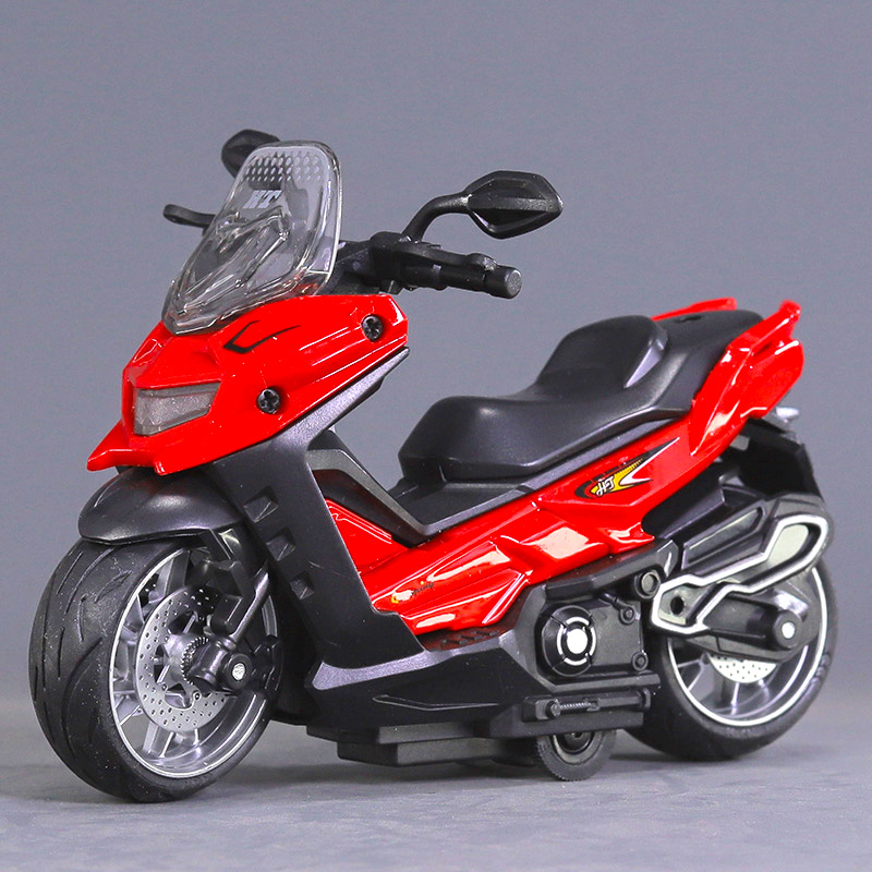儿童声光惯性摩托男孩宝宝踏板摩托车灯光音效玩具车小汽车模型车