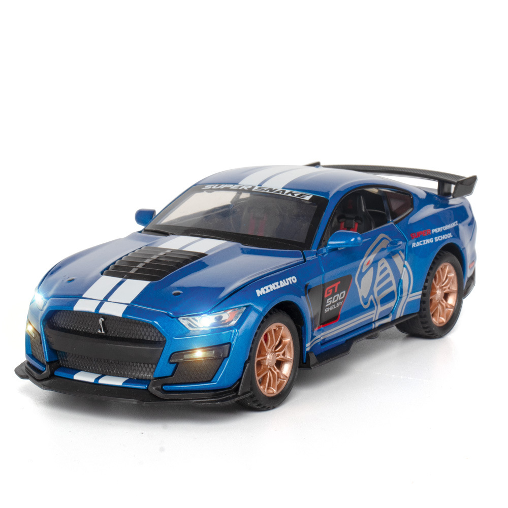 1:32野马蝰蛇谢尔比GT500合金车模型 儿童玩具车 汽车模型