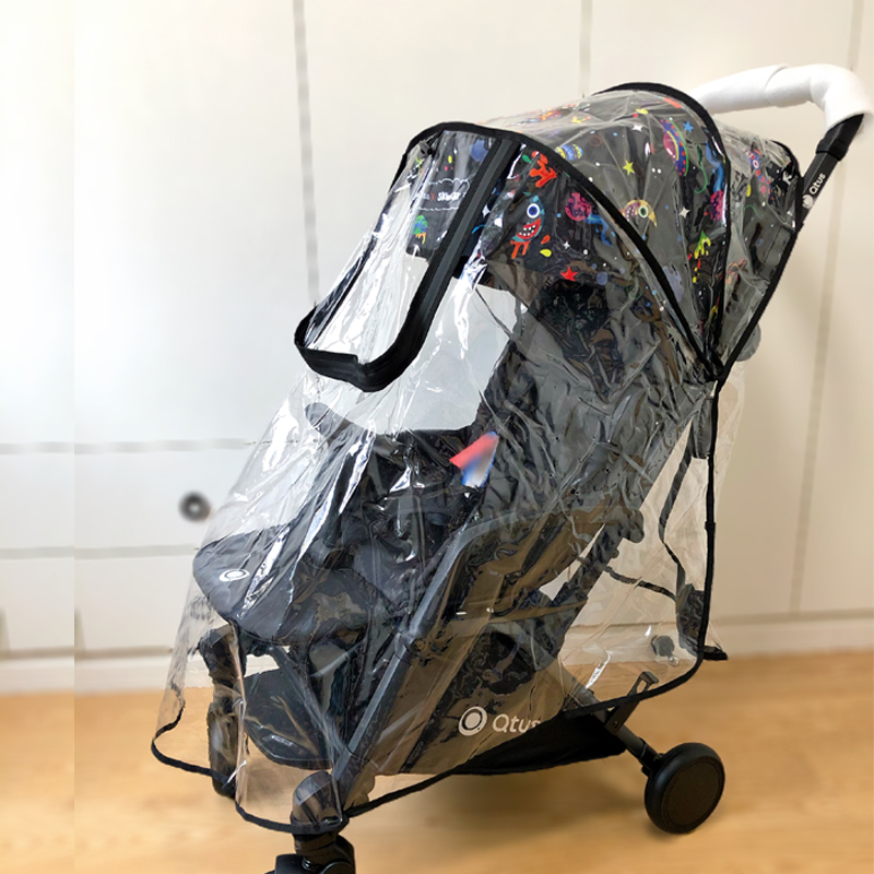 婴儿车雨罩防风罩疫情防护罩宝宝推车雨衣披保暖适合昆塔斯Q1Q3Q9