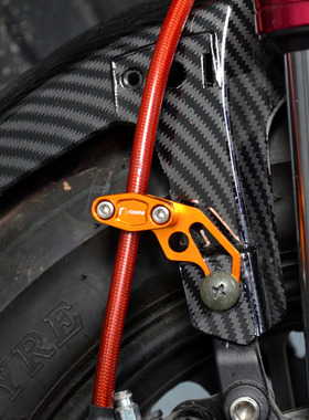 电动车改装摩托车配件鬼火刹车油管夹子线夹支架里程线导线固定架
