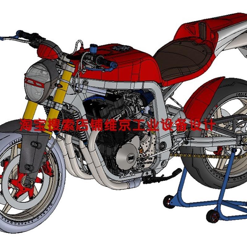 71套摩托车图纸/雅马哈铃木哈雷杜卡迪摩托车图纸数模/摩托车3D图