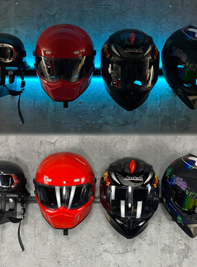 摩托赛车装备架EAD挂墙展示架电动车头盔赛车服机车皮衣免钉立式