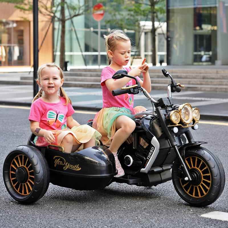 儿童电动摩托车充电 女孩 生日