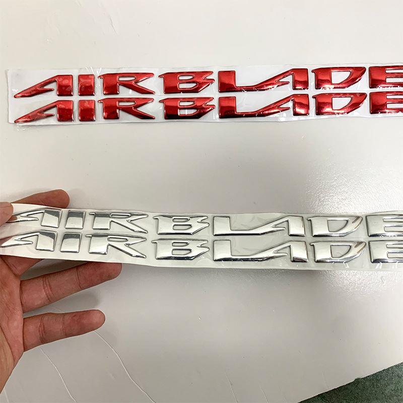 适用本田Air Blade摩托车3D软胶贴纸踏板车防水贴花立体改装车贴