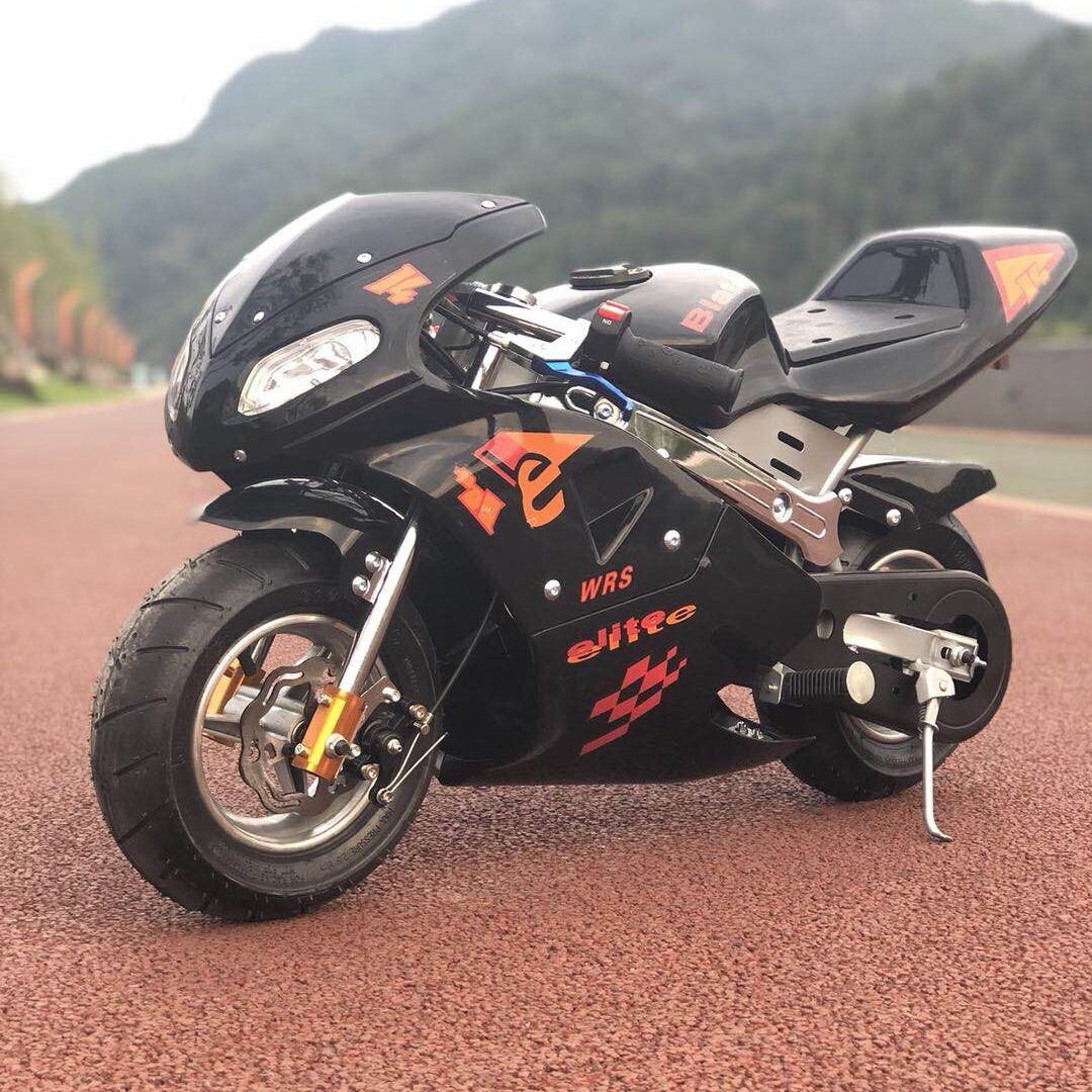 2019全新款趴赛小型摩托车跑车电启动 49cc迷你摩托车小跑车汽油