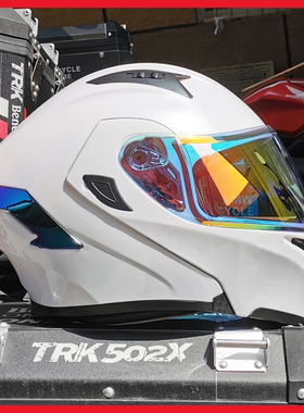 半全覆式盔新蓝牙认证国标机车头盔双镜摩托车ORZ揭面男女四季3C