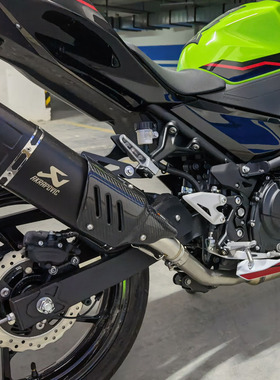 适用于川崎Ninja400/z400摩托车改装跑车排气四角真碳纤排气管