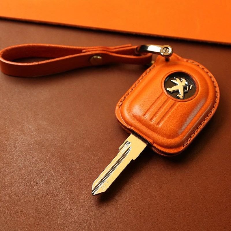 标致姜戈摩托改装 Django精品皮钥匙包钥匙套钥匙扣挂件个性定制