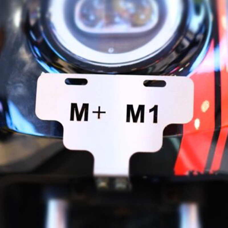 小牛M1电动车不锈钢挂牌支架M+前挂牌照架U1电瓶车U+原车安装牌架