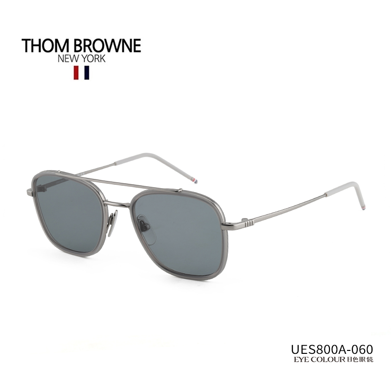 ThomBrowne眼镜汤姆布朗双梁太阳镜方形男复古遮阳墨镜女 UES800A