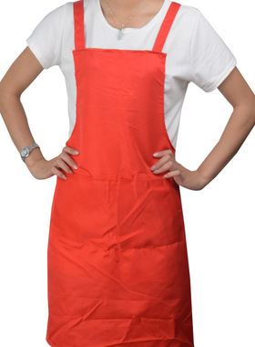 广告围裙定制订制印logo印字餐饮服务员工作服卡通夏季宣传围腰