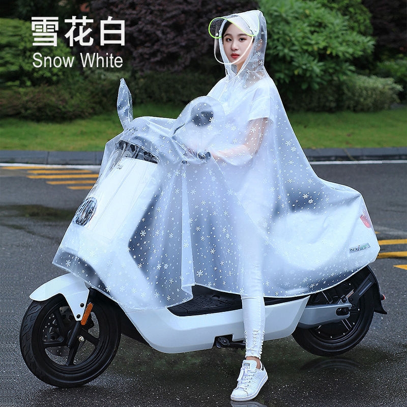 电动车雨衣单双人摩托车雨披男女成人加厚电瓶车雨具超大骑行防水