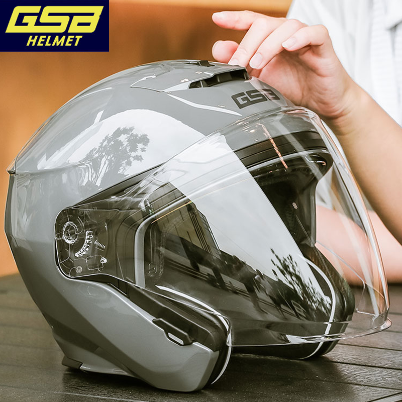 GSB263电动摩托车四分之三盔头盔男女士半盔四季夏季防晒3C安全帽